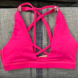 Hot pink Helena Sports Bra
